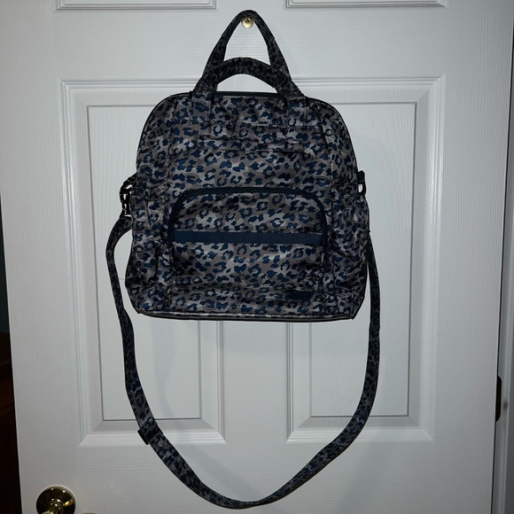 lug Handbags - LUG Canter 3-in-1 Bag Blue Leopard